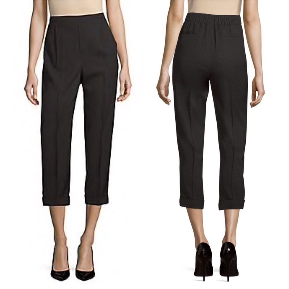 Vince Tapered Crop Pull-On Pant in Black XS 24” Inseam EUC